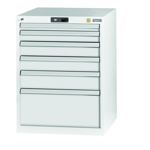GARANT GridLine ESD tool cabinet complete with drawers, 20x24G