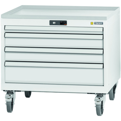GARANT GridLine ESD roller cabinet complete with drawers wheeled, 26x24G