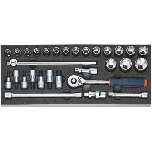 Garant 1/2" Drive Socket in Rigid Foam Inlay, Set of 30