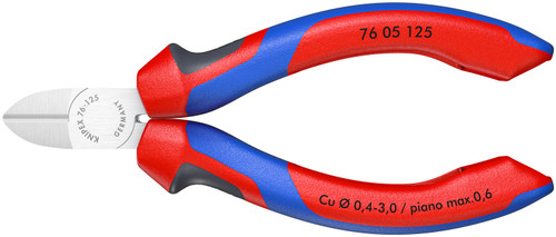 KNIPEX Diagonal Cutters, 5", Comfort Grip
