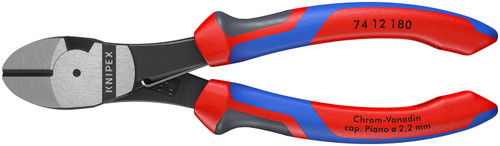 KNIPEX 7 1/4" High Leverage Diagonal Cutters-Spring