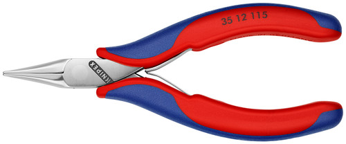KNIPEX 4 1/2" Electronics Pliers-Flat Tips-Handle Type 2