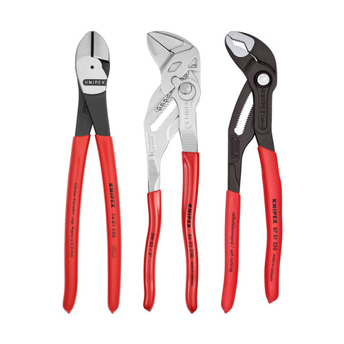 KNIPEX 3 Pc 10" Pliers Set