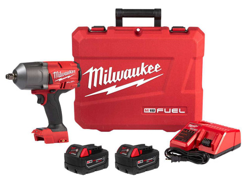 Milwaukee M18 Fuel High Torque Impact Wrench with Friction Ring Kit full kit view