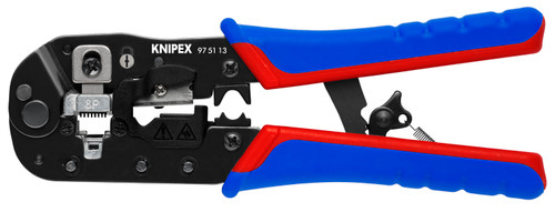 KNIPEX 7 1/2" Crimping Pliers-For RJ45 Western Plugs