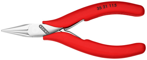 KNIPEX 4 1/2" Electronics Gripping Pliers-Half Round Tips