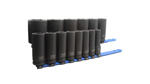 13 Piece Holex 3/8" Drive 6 Point Hex Deep IMPACT Socket Set U63114 3/8