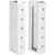 Manual height adjustment plug-in modules for GARANT GridLine workbench feet, powder-coated light gray finish
