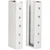 Manual height adjustment plug-in modules for GARANT GridLine workbench feet, powder-coated light gray finish