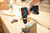 Bosch 18V EC Brushless Connected-Ready 1/2 In. Hammer Drill/Driver with (1) CORE18V® 4 Ah Advanced Power Battery in use alternate view