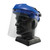 Universal Fit Polycarbonate Safety Visor, .040" Thickness, on mannequin for display