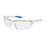 Rimless Safety Glasses, Clear Temple, Clear Lens, Anti-Scratch / FogLess 3Sixty Coating