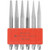 PB Swiss Taper pin punch set, special quality in a plastic holder, Number of tools: 6