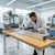 Basic workbench, height 850 mm, Bamboo worktop, Worktop length: 2000mm in use
