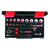 HOLEX Socket set, 1/2 inch square drive, imperial 20 pieces