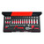 HOLEX Socket set with long sockets and bits, 1/4 inch square drive 35 pieces