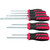 HOLEX Screwdriver set, 8 pieces for slot-head, Phillips and Pozidriv