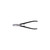 HOLEX Jeweller's snips curved, with open handles