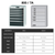 Garant gridline Tool Cabinet 800mm with 7 drawer technical specification sheet.