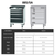 Roller cabinet with drawers 75 kg, 20×24G 5 drawer technical specifications