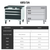 Roller cabinet with drawers 75 kg, 30x28G