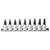 HOLEX Set of bit sockets for Torx, 3/8 inch square drive, 9 pieces