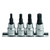 HOLEX Set of tri-square bit sockets, 3/8 inch square drive, 4 pieces