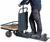 man riding cargo scooter