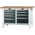 GARANT GridLine Workbench, 9 drawers, Beech marine ply worktop, 20x20G