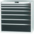 GARANT GridLine Tool cabinet complete with drawers 75 kg, 36x20G