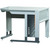 GARANT GridLine Corner workstation with base frame with Eterlux worktop, light