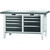 GARANT GridLine Workbench, 9 drawers, Eluplan worktop, dark, 20x20G