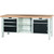 GARANT GridLine Workbench, left side 3 drawers, centre open, right side door and 1 drawer, Beech marine ply worktop, 20x20G