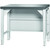 GARANT GridLine Vario Basic workbench with rear panel, height 850 mm, Eluplan worktop, dark