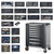 Garant GridLine Tool Cart with 8 Full Extension Drawers, 219 Piece Tool Set with all 19 Rigid Foam Inlays