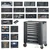 Garant Gridline roller cabinet tool chest with eight drawers holding the 219-piece Garant hand tool assortment