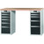GARANT GridLine Vario workbench with 2 drawer casings 16G, height 950 mm, Beech marine ply worktop, 12x20G