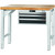 GARANT GridLine Vario workbench with drawer casing 24G, height 850 mm, Bamboo worktop, 20x20G
