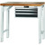 GARANT GridLine Vario workbench with drawer casing 24G, height 950 mm, Bamboo worktop, 20x20G