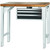GARANT GridLine Vario workbench with drawer casing 24G, height 950 mm, Bamboo worktop, 20x20G
