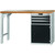 GARANT GridLine Vario workbench with drawer casing 24G, cupboard, height 950 mm, Bamboo worktop, 20x20G