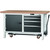GARANT GridLine Workbench with undercarriage, height 850 mm with beech marine ply worktop, 20x20G