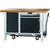 GARANT GridLine Workbench with undercarriage, with height adjuster and vice, with bamboo worktop, 20x20G