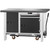 GARANT GridLine Workbench with undercarriage, with height adjuster and vice, with Eluplan worktop, dark, 20x20G