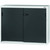 GARANT GridLine Base cabinet with Plain sheet metal sliding doors