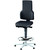 GARANT Swivel work chair, fabric cushion, with glides and footrest ring, high