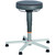 GARANT Ergonomic work stool, synthetic leather, with glides