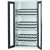GARANT GridLine CNC cabinet complete with tool sockets, with viewing window swing doors