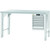 GARANT GridLine ESD Vario workbench with casing, height 850 mm, ESD worktop, 12x20G