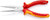 KNIPEX 8" Long Nose Pliers with Cutter-1000V Insulated-Tethered Attachment